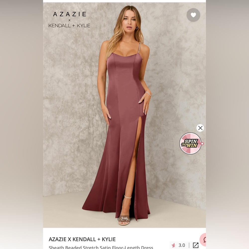 Azazie x Kendall + Kylie sheath beaded dress
